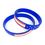 Custom Silkscreen USA Silicone Bracelet and Wristband, 8" L x 1/2" H, Price/piece