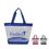 Custom Clear Zipper Tote with Large Imprint Area, 18 1/2" W x 14" H x 6" D, Price/piece