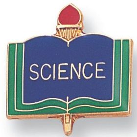 Blank Enamel Academic Award Pin (Science), 13/16" W