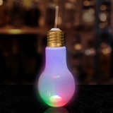 Custom 16oz LED Light Bulb Cup with Straw, 7