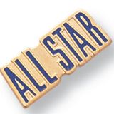 Blank Gold Enameled Pin (All Star)