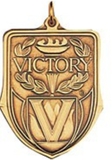 Custom 100 Series Stock Medal (Victory) Gold, Silver, Bronze