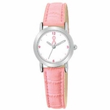 Custom Ladies Promotional Watch With Pink Strap