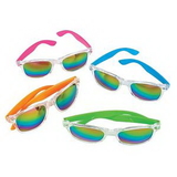 Custom Rainbow Lens Neon Sunglasses