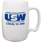 Custom 16 Oz. Milwaukee Barrel Ceramic Mug / White