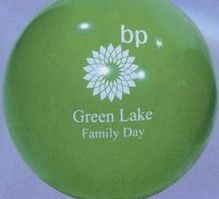 Custom Inflatable Solid Color Beachball / 16" - Solid Green