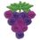 Custom Food Embroidered Applique - Large Grape Bunch, Price/piece