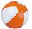 Custom 9" Inflatable Orange & White Beach Ball, Price/piece