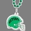 Custom Football Helmet Medallion W/Tab 2222, Price/piece