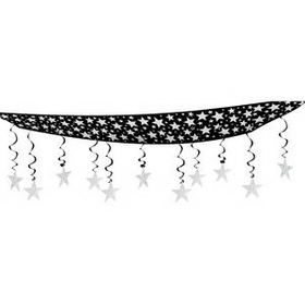 Custom The Stars Are Out Ceiling Decor, 12" L x 12' W