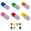 Custom Pill Shaped Stress Reliever, 4 1/2" L x 1 1/2" W, Price/piece