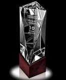 Custom Medium Optic Balboa Crystal Award, 3 1/2