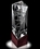 Custom Medium Optic Balboa Crystal Award, 3 1/2" W X 8 1/4" H X 2 1/2" D, Price/piece