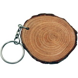 Custom Natural Wood Keyring