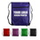 Custom Drawstring Zipper Backpack, 13 1/2" W x 17" H, Price/piece