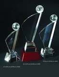 Custom Golf Optical Crystal Award Trophy., 12.5