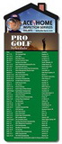 Custom Magna-Card House Shape Magnet Golf Schedules (3.5