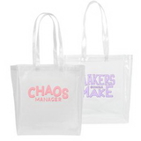 Custom Continued All That Grocery Tote (Clear & Grid Vinyl), 13