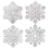 Custom Foil Snowflake Cutout, 15" L, Price/piece