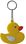 Custom 2-D Rubber Duck Keychain, Price/piece