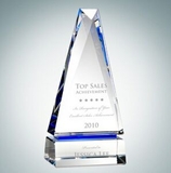 Custom Obelisk of Success Optical Crystal Award, 9 3/4