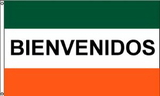 Custom Welcome Spanish Nylon Message Flag (Bienvenidos), 3' W x 5' H