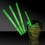 Custom 5" Single Color Green Glow Swizzle Stick, Price/piece
