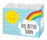 Blank Feel Better Sunshine Small Basket Box, 6.75" L x 4" W x 5" H