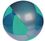 Custom 16" Inflatable Translucent Teal & Silver Beach Ball, Price/piece