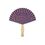 Custom Fan - Round Triangle Recycled Paper Hand Fan Single - Wood Stick Handle, Price/piece