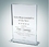 Custom Vertical Rectangle Clear Glass Award Plaque (Medium), 7 1/2" H x 6" W x 1 3/4" D, Price/piece