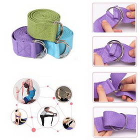 Custom Exercise Belts Yoga Stretch Strap, 72" L x 1 1/2" W