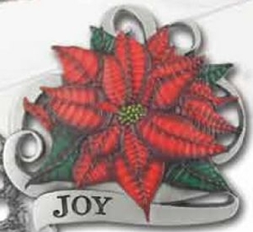 Custom 3D Gallery Print Collection Mini Ornament (Poinsettia), 2.25" Diameter