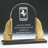 Custom Gold Eagle Award w/Acrylic Arch (10 1/2