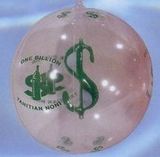 Custom Inflatable Beachball - Clear/ Green $ Insert / 16