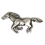 Blank Animal Pin - Antique Silver Horse, 5/8" W X 1 1/4" H, Price/piece