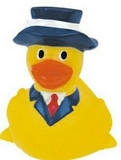Custom Mini Rubber Gentleman Duck