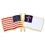 Blank Usa & Christian Flag Pin, 1 1/8" W X 1/2" H, Price/piece