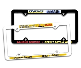 Aakron Rule Custom Thin Panel License Plate Frame W/ 4 Holes - Full Color Digital, 12 3/8" W X 6 5/16" H