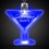 Custom Blue Martini Light Up Pendants, Price/piece