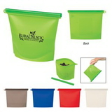 Custom Reusable Food Bag With Plastic Slider, 7