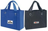 Custom Non-Woven All Purpose Tote Bag with Fabric Covered Bottom