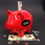 Custom 8" Ceramic Jumbo Fire Red Piggy Bank, Price/piece