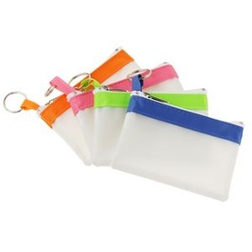 Custom Frosted Coin Change Pouch, 4.49" W x 2.99" H