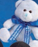 Custom Q-Tee Collection Stuffed Baby Blue Bear