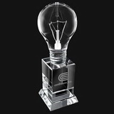 Custom Crystal Light Bulb Tall Trophy, 2 1/2