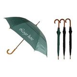 Custom Wood Stick Umbrella with Vented Canopy (46
