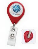 Premium Plastic Custom Badge Reels with Swivel Clip, solid colors, 1.5