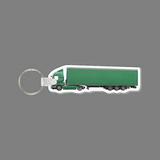 Key Ring & Full Color Punch Tag - Semi-Truck