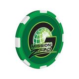 Custom Poker Chips 8-Stripe Triton (Green), 40Mm Diameter X 3.5Mm Thick